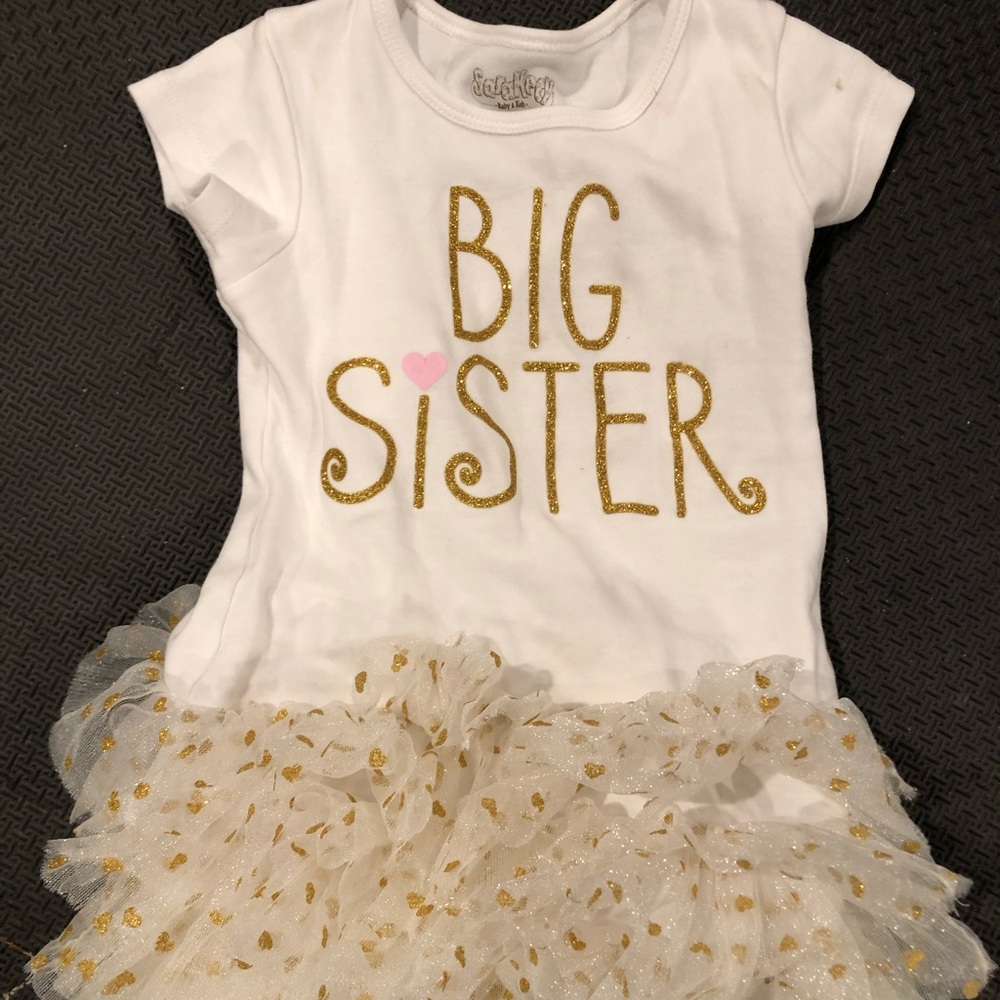 NWT Big Sister Denny’s boutique glitter ruffle dress